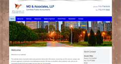 Desktop Screenshot of mdassociatescpas.com