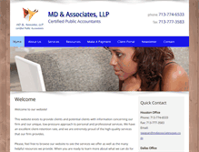 Tablet Screenshot of mdassociatescpas.com